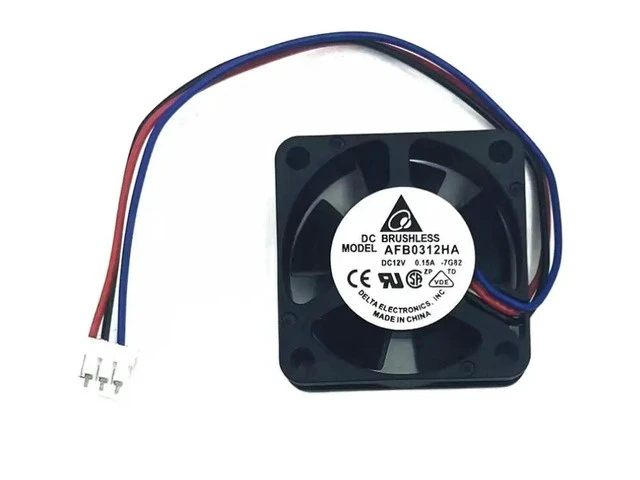 Alt view image 2 of 2 - For Delta AFB0312HA 12V 0.15A 3 Pin 30x30x10mm Server Square Cooling Fan Fast Shipping