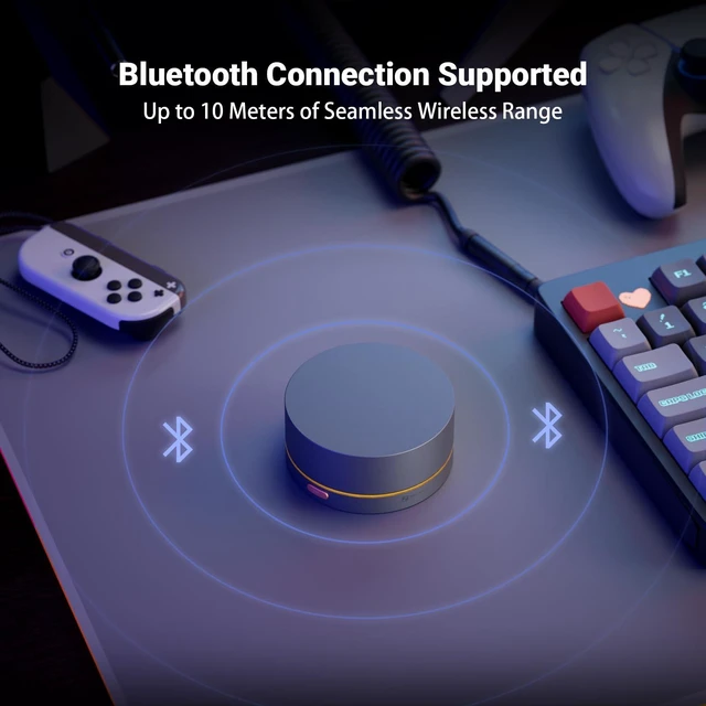 Alt view image 12 of 14 - Fosi Audio VOL20 Bluetooth Volume Control Knob, USB Multimedia Controller for PC/Gaming/Home Audio/Desktop, RGB Lighting Customization Multi-Function Button with Adjustment