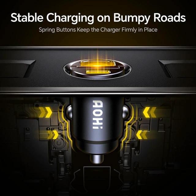 Alt view image 14 of 14 - USB C Car Charger, PD 45W&QC 30W 2 Port Type-C Fast Charging Car Charger Lighter for MacBook Pro/Air, iPhone 17/16 /15Series, Galaxy S24 / S23, iPad Pro, AirPods and More