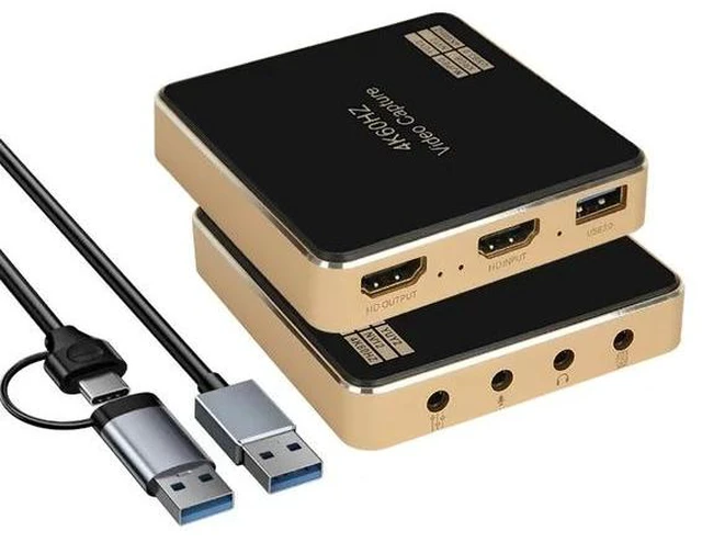 Alt view image 2 of 2 - DIXSG Capture Card for Streaming and Recording,4K@60HZ,2K@144hz,1080P@240HZ,HDR VRR Passthrough Near-Zero Latency Audio Video Capture Card for PS5, Xbox Series X/S, Nintendo in OBS,Twitch,YouTube.