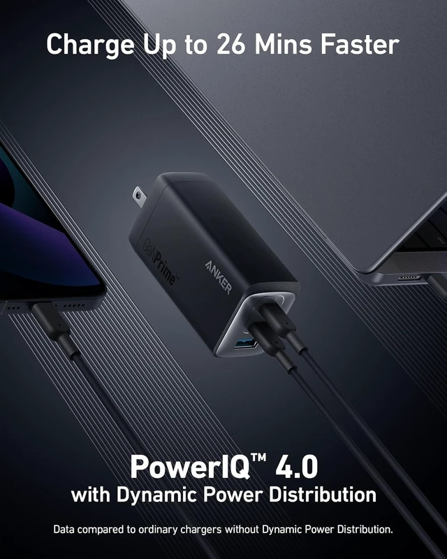 Alt view image 11 of 14 - 737 GaNPrime 120W USB C Charger PPS 3-Port Fast Compact Foldable Wall Charger for MacBook Pro/Air iPad Pro iPhone 16/Pro Galaxy S22/S21 XPS 13 Note 20/10+ and More Devices