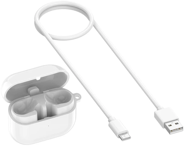 Alt view image 5 of 8 - Charging Case Compatible with Buds 3 Pro & Buds 3 Case - Replacement for R630/R530 Earbud Headphones Charger Box (White,Buds3pro R630)