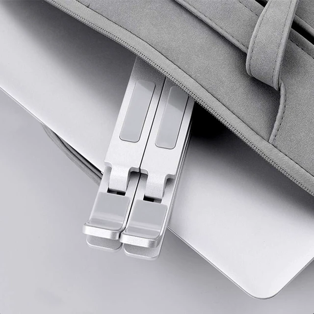 Alt view image 8 of 8 - ElfAnt Laptop Stand Adjustable Portable Aluminum for 10" - 17" Laptop Tablet