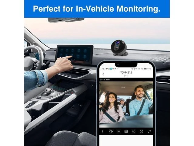 Alt view image 10 of 14 - 4G LTE Cellular Integrated Magnetic Foldable Stand Mini Camera, WiFi-Free Security Camera (SIM Card Included), 4K HD Spy Camera, PIR Infrared Motion Detection Recording, Intelligent Night Vision