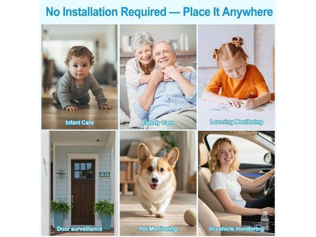 Alt view image 11 of 14 - 4G LTE Cellular Integrated Magnetic Foldable Stand Mini Camera, WiFi-Free Security Camera (SIM Card Included), 4K HD Spy Camera, PIR Infrared Motion Detection Recording, Intelligent Night Vision