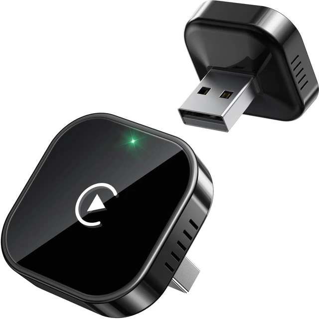 Alt view image 6 of 12 - Teeran Wireless CarPlay Adapter for iPhone (2026 Upgraded), Mini Plug & Play for Cars with Factory Wired Apple CarPlay, Fast & Stable Connection, Easy Setup, Wide Vehicle Compatibility USB & USB C