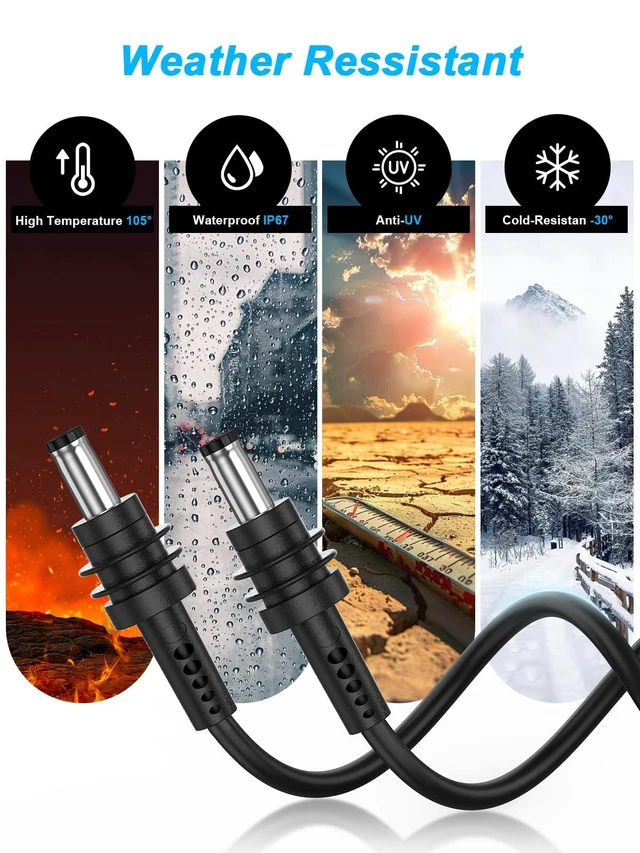 Alt view image 10 of 10 - Compatible with Starlink Mini DC Cable,Waterproof DC to DC Power Replacement Cord for Starlink Mini32.8FT