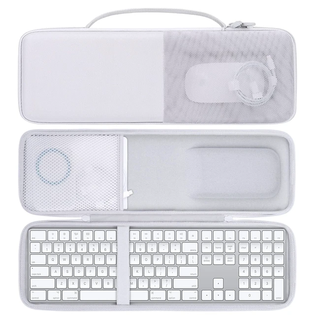 Alt view image 6 of 10 - Aenllosi Hard Carrying Case for Apple Magic Keyboard with Numeric Keypad, Mouse and Trackpad