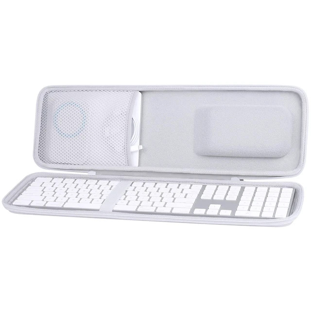 Alt view image 8 of 10 - Aenllosi Hard Carrying Case for Apple Magic Keyboard with Numeric Keypad, Mouse and Trackpad