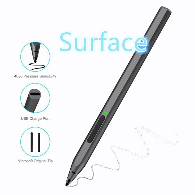 Alt view image 4 of 6 - Surface Pro 4 Stylus Pen Capacitive Pencil 4096 Pressure Sensitive Rechargeable with Palm Rejection MPP2.0 For Microsoft Surface