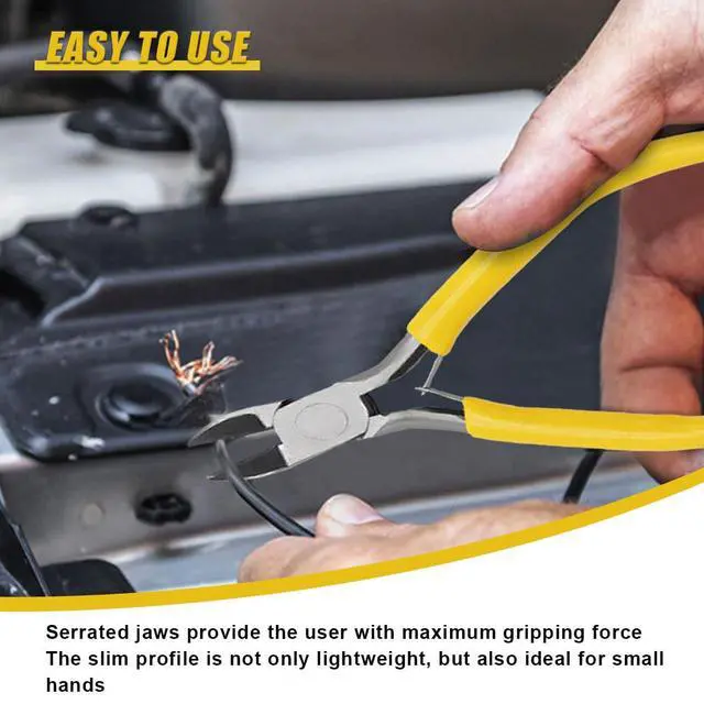 Alt view image 5 of 6 - Mini Needle Nose Plier with Grip Handle (Needle Nose) | Metal Precision Pliers, Universal Car Accessories for Bending Wires, Crafting, Jewelry Making and Small Object Gripping