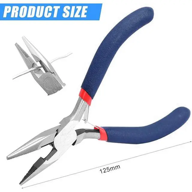 Alt view image 2 of 7 - Needle Nose Pliers 5 Inch Jewelry Pliers Jewelery Making Tools Precision Pliers Small Needle Nose Pliers for Jewelry Repair, Wire Bending, Gripping