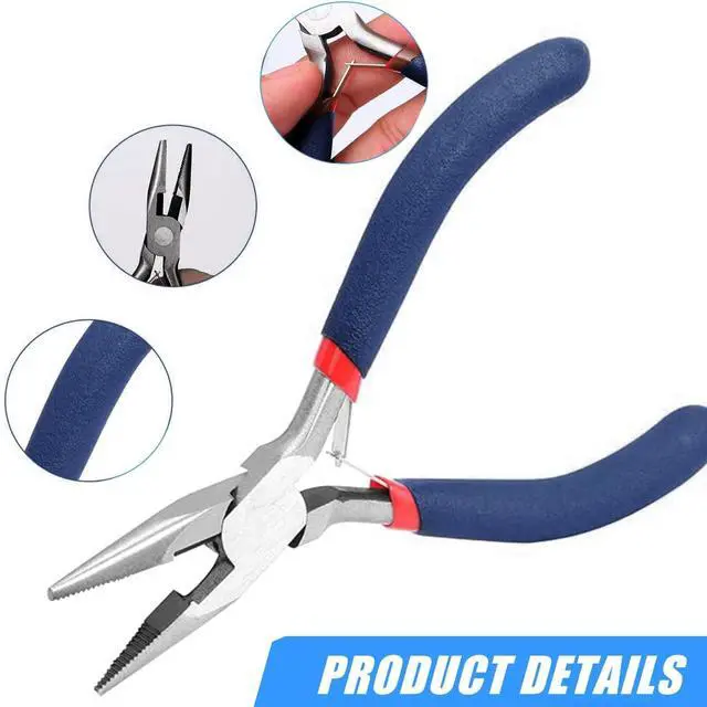 Alt view image 3 of 7 - Needle Nose Pliers 5 Inch Jewelry Pliers Jewelery Making Tools Precision Pliers Small Needle Nose Pliers for Jewelry Repair, Wire Bending, Gripping