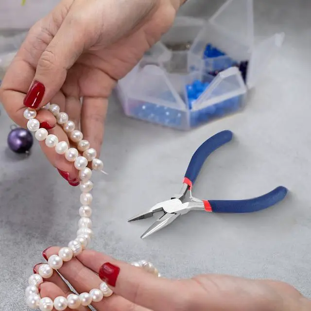 Alt view image 5 of 7 - Needle Nose Pliers 5 Inch Jewelry Pliers Jewelery Making Tools Precision Pliers Small Needle Nose Pliers for Jewelry Repair, Wire Bending, Gripping
