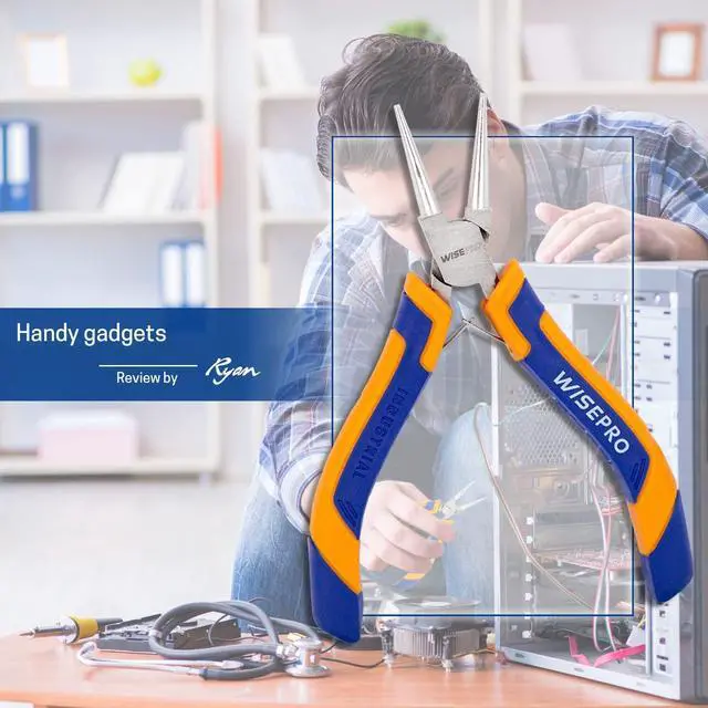 Alt view image 4 of 6 - 5 Inch Mini Round Nose Pliers, Precision Wire Looping Pliers, for Metal Wire Crimping