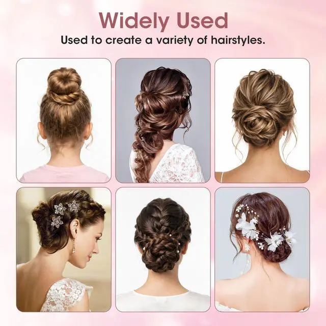 Alt view image 6 of 7 - 200PCS 2.8 Inch U Shaped Large Heavy Duty Hair Pins for Women Girls, Large Hair Pins for Thick/Long Hair, Long Hair Pin Bobby Pin for Secure Bun Salon Wedding Daily Hairstyles - Black