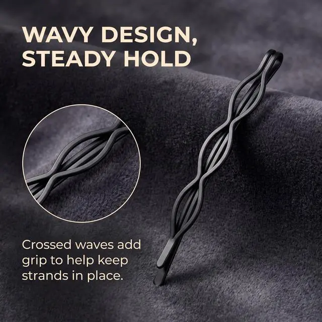 Alt view image 4 of 7 - 12 Pcs Vintage Hair Pins Mini Black Bobby Pins Fashion BB Clip Invisible Bangs Clip Small Bobby Pins for Women and Girls Decorative Wedding Dainty Accessories Headwear Hair Accessories,Hair Pins