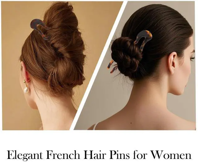 Alt view image 4 of 7 - 3PCS U Shaped French Hair Pin for Women,French Twist Pin for Thick&Fine Hair