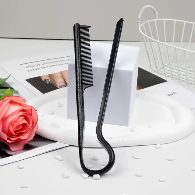 Alt view image 7 of 7 - V-Shaped Hair Straightener Comb Portable Wheat Straw Hairdressing Tool for Styling & Straightening, DIY Hairdressing Tool