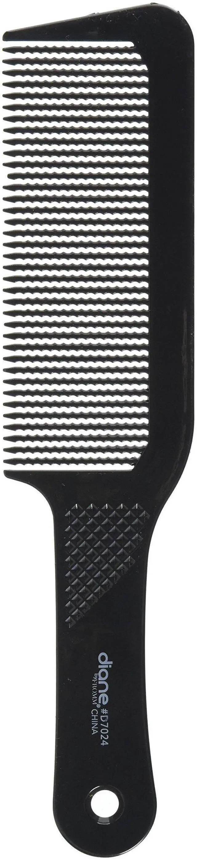 Main image of Diane Flat Top Clipper Comb Fine Tooth, Hair-Cutting, Styling Tool for Women, Men, Hair Stylists, Barbers, Black, 9.5 Inches,