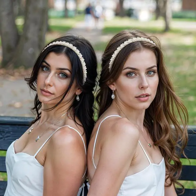 Alt view image 7 of 7 - Pearl Headband for Women Elegant Faux Pearl Bridal Hair Hoop Headpiece Wedding Hair Accessories Hairband