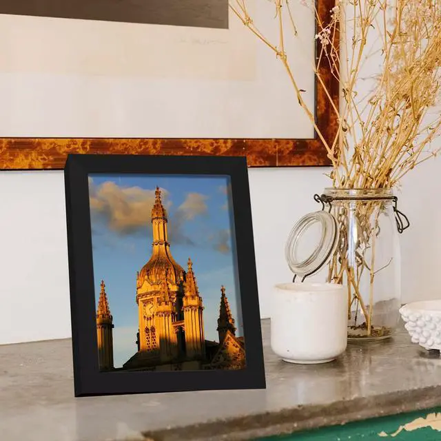 Alt view image 2 of 7 - Black 8x10 Picture Frame, Photo Frame for Wall Mounting or Tabletop Diaplay, 1 Pack