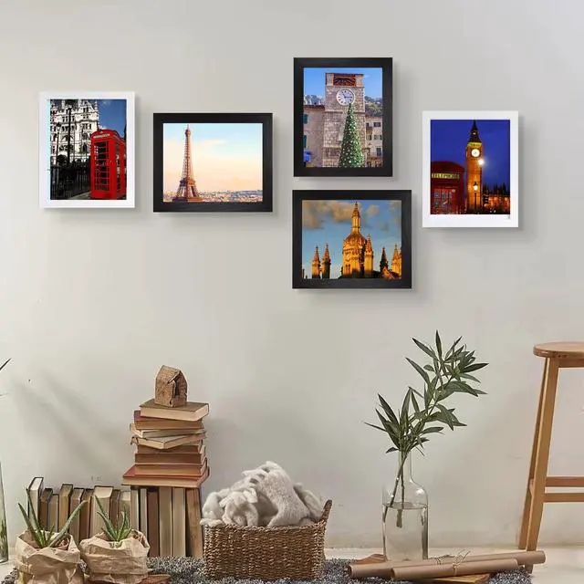 Alt view image 6 of 7 - Black 8x10 Picture Frame, Photo Frame for Wall Mounting or Tabletop Diaplay, 1 Pack