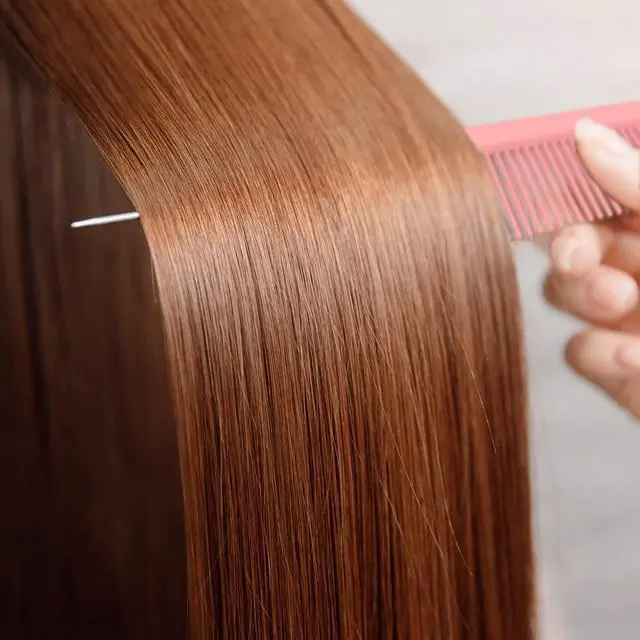 Alt view image 4 of 5 - 9.3'' Rat Tail Comb for Hair Stylist, Parting Combs for Braiding hair, Rattail Comb with Metal Stainless Steel Pintail for Sectioning, Teasing and Styling (Pink)