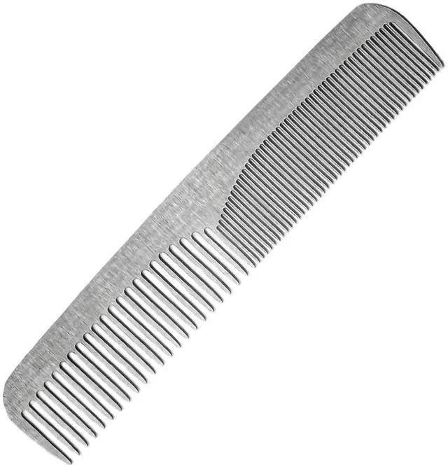 Main image of Stainless Steel Comb, Barber Grooming Comb for Man, Travel Size, 5 Inches