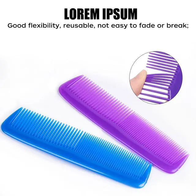 Alt view image 3 of 7 - Pocket Combs (3 Pack), Fine Tooth Hair Combs for Men & Women, Pocket Styling Comb for Wet & Dry Hair, Travel Hair Comb, Detangling Comb, Barber Dressing Comb for All Hair Types