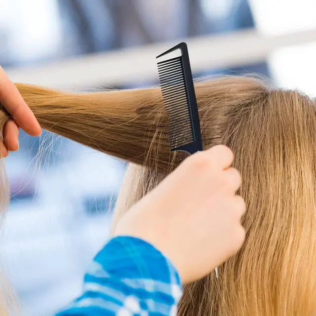Alt view image 6 of 7 - 9.3'' Rat Tail Comb for Hair Stylist, Parting Combs for Braiding hair, Rattail Comb with Metal Stainless Steel Pintail for Sectioning, Teasing and Styling (Black)