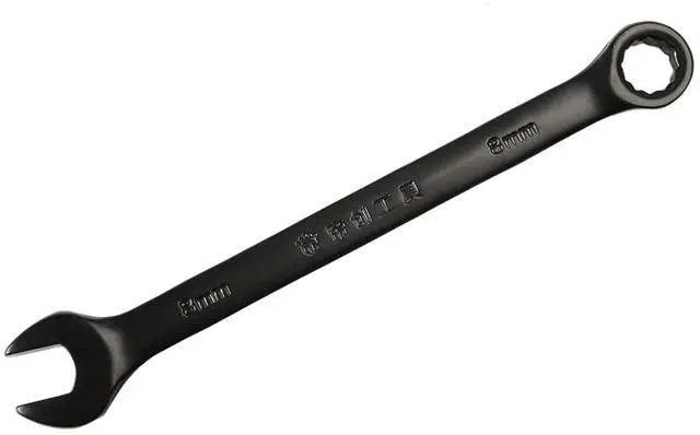 Main image of 8mm Opening Combination Wrench, 12 Point Ratcheting Wrench, Cr-V Material with Black Electrophoresis Coating, 115mm Length for Repair Industrial Usage