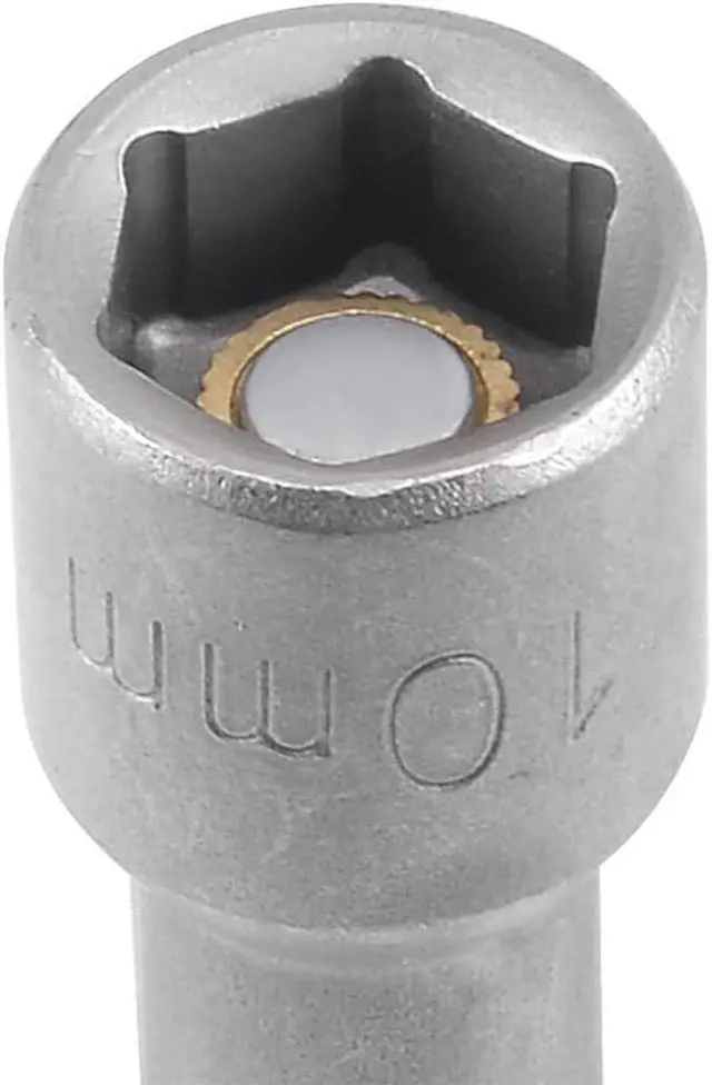 Alt view image 3 of 7 - Magnetic 1/4 Inch Hex Drill Bit Adapter Metric Hexagon Socket for Cordless Screwdriver or Drill Set of 4