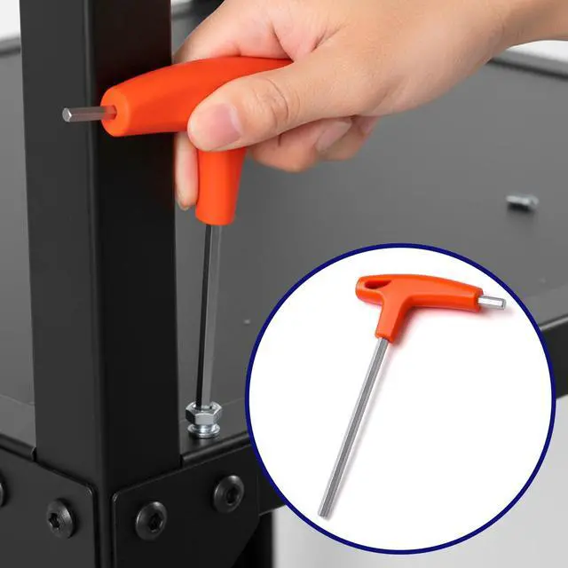 Alt view image 4 of 7 - 5mm T Handle Allen Wrench Set Metric 5mm Allen Wrench Heavy Duty CR-V Hex Key with Long Arm for Machinery Furniture Bicycles Auto Repair Home DIY Remodeling Decoration