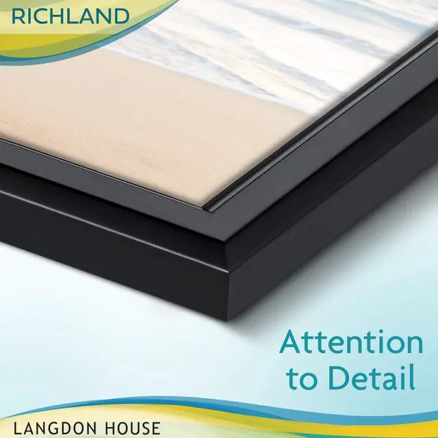 Alt view image 5 of 7 - 4x4 Black Picture Frame - Distinguished Edging for Classic Style | collection polystyrene photo frames for wall mount display, photo holders for home or office gallery.