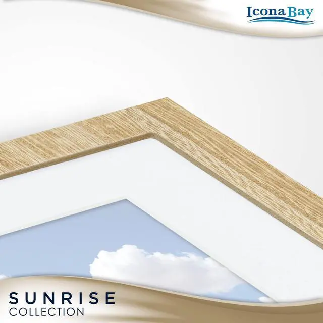 Alt view image 4 of 7 - 4x6 Ash Brown Picture Frame - Painted Solid One-Piece Wood Composite, Modern Farmhouse - Sunrise Collection