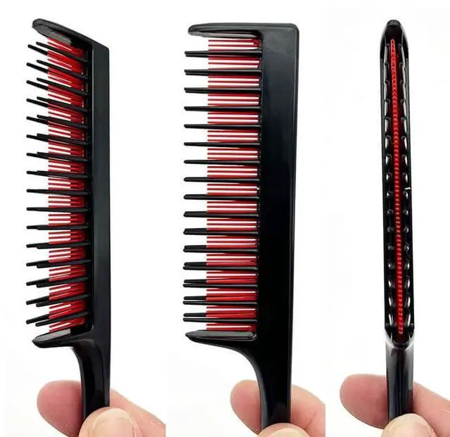 Alt view image 3 of 6 - Triple Teasing Comb for Women Hair Combs for Fine Hair Styling Sectioning 8.27 IN