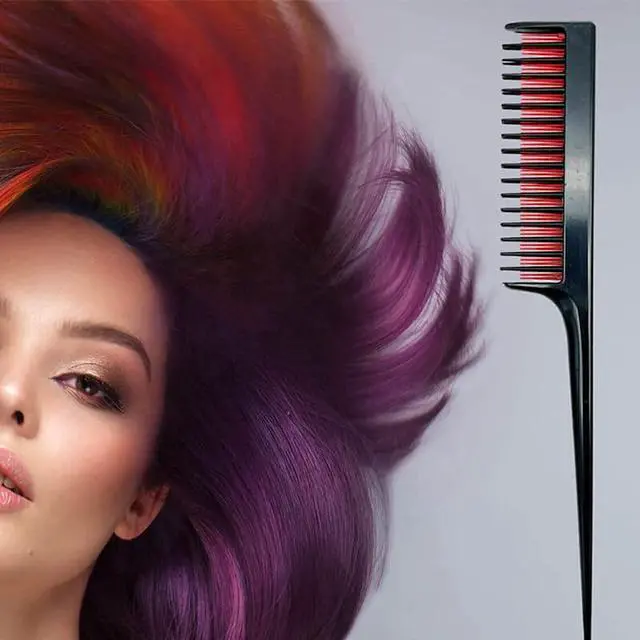 Alt view image 6 of 6 - Triple Teasing Comb for Women Hair Combs for Fine Hair Styling Sectioning 8.27 IN