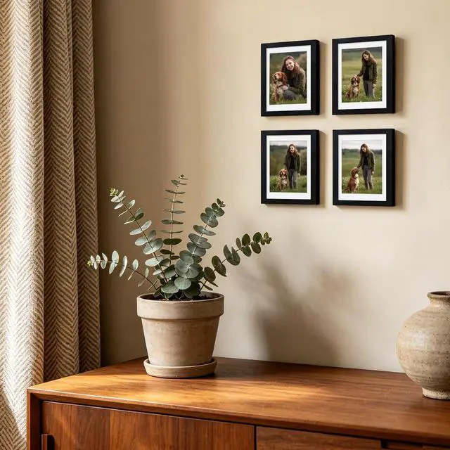 Alt view image 5 of 7 - 4x6 Picture Frames Black, Picture Frame for 3.5x5 Pictures with Mat or 4x6 without Mat, Wall or Tabletop Display Photo Frame, 1 Pack