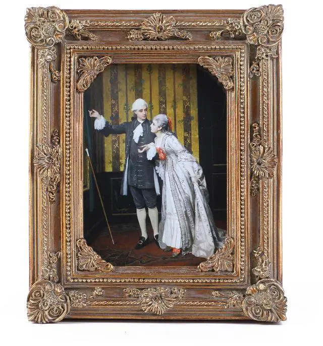 Main image of Vintage Picture Frames 2.5x3.5 Bronze Antique Ornate Picture Frames for Tabletop and Wall Mount with Glass Front Victorian Home Decor Retro Photo Gallery Wall Decor
