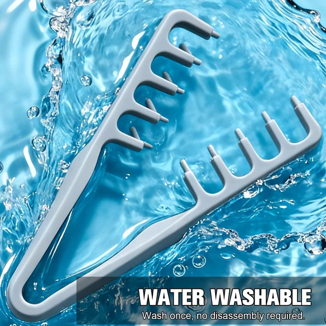Alt view image 6 of 6 - 2 Pack Texture Comb Volumizing Fluffy Hair Styling Comb Wide Tooth Tool | Root Lift Volume Boost | Smooth Detangling | Comfortable Textured Grip | Lightweight Everyday Styling