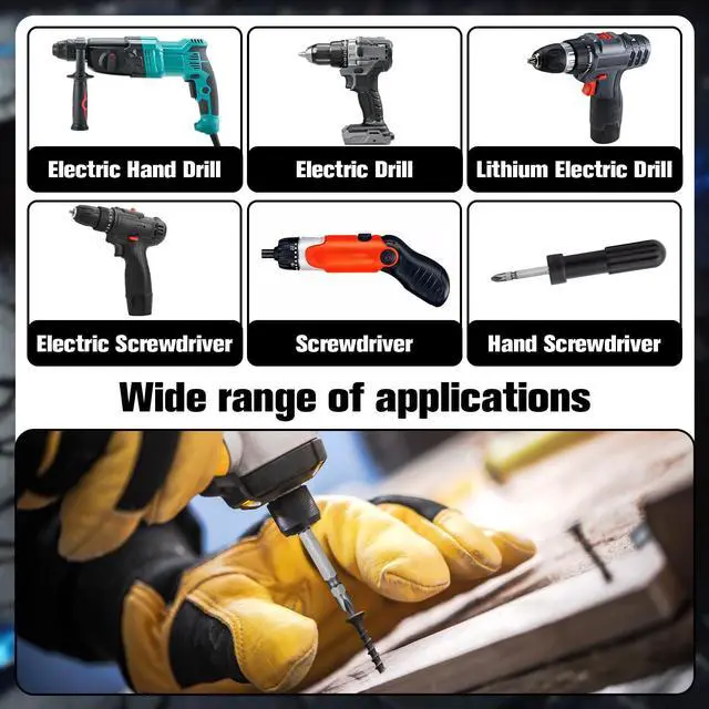 Alt view image 7 of 7 - 5 Pcs Magnetic Screwdriver Bit Set, Double End PH2 Phillips Head Screwdriver Bits, S2 Alloy Steel 65mm Hex Shank Impact Driver Bits for Power Drill