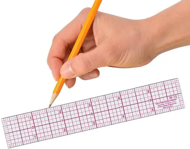Alt view image 4 of 4 - 6-Inch 8ths Graph Ruler, Transparent, 1 x 6 in