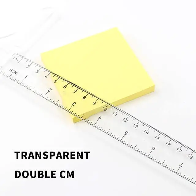 Alt view image 5 of 7 - 12 Inch/30 cm Junior T-Square Plastic Transparent T-Ruler | Drafting T Square, Inch Metric Measuring Scale, For Art Framing and Drafting