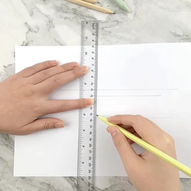 Alt view image 3 of 6 - 8-Pack Clear Acrylic Ruler, 12 Inches Flexible Clear Ruler, Inches and Metric Scale Measuring Tool