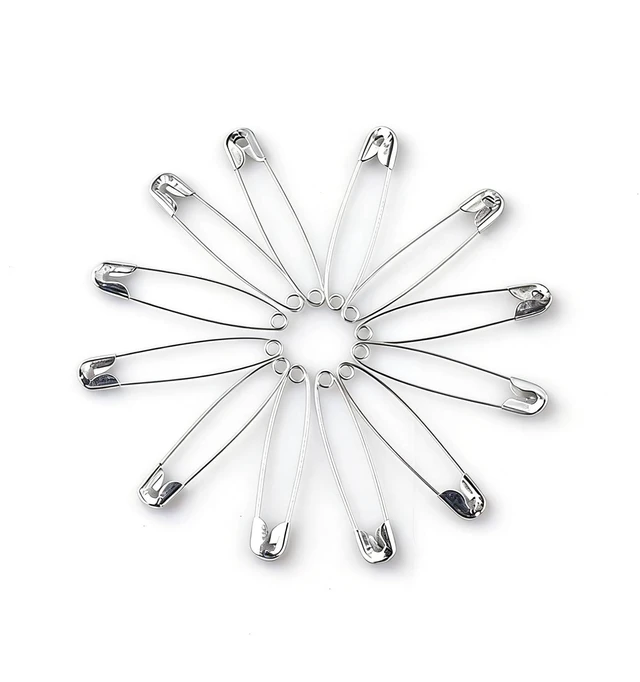 Alt view image 2 of 6 - 150pcs Silver Safety Pins, 22mm Small Safety Pins Bulk for Clothes, Sewing, Crafts, Jewelry Making, Laundry, Nickel Plated Steel Rust Resistant Safety Pins for Home, Office, Tailor Use