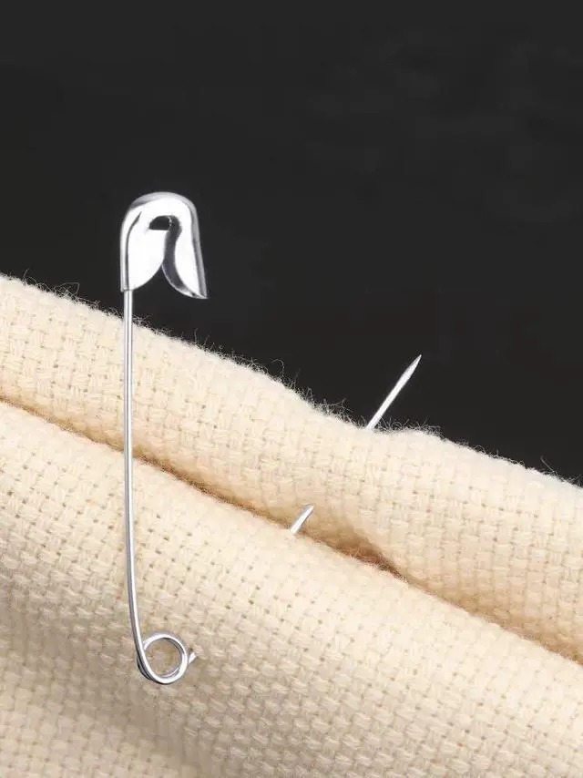 Alt view image 5 of 6 - 60pcs Silver Safety Pins, 55mm/2.2inch Extra Large Safety Pins Bulk for Clothes, Sewing, Crafts, Jewelry Making, Rust Resistant Safety Pins for Home, Office, Tailor Use