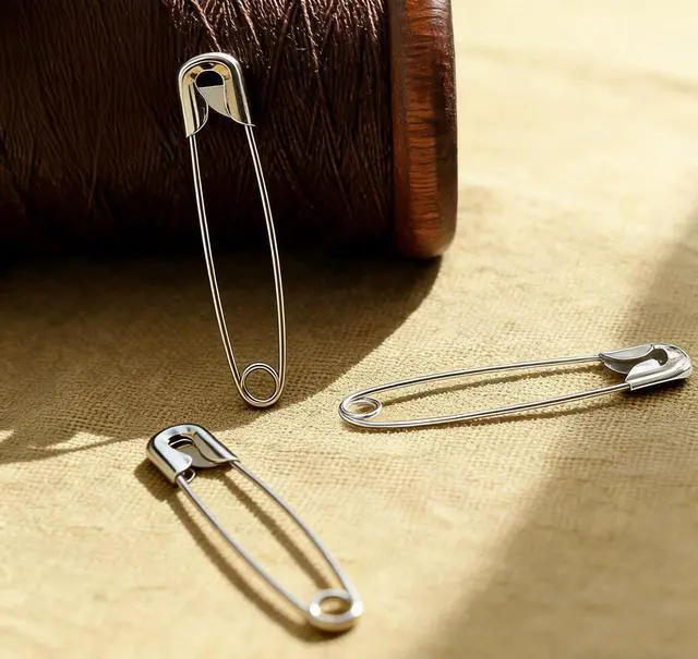 Alt view image 3 of 6 - 60pcs Silver Safety Pins, 55mm/2.2inch Extra Large Safety Pins Bulk for Clothes, Sewing, Crafts, Jewelry Making, Rust Resistant Safety Pins for Home, Office, Tailor Use