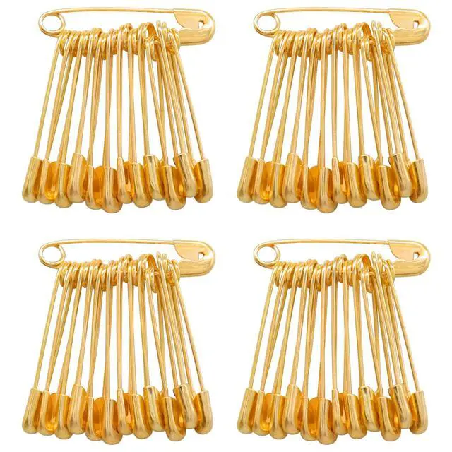 Alt view image 7 of 7 - 120 PCS 19mm Gold Safety Pins Size 00, Sharp for Sewing Tags | Plated Metal Rust-Proof, Sharp Tip Easy Piercing, Secure Buckle, For Clothing Tags Jewelry Sewing DIY