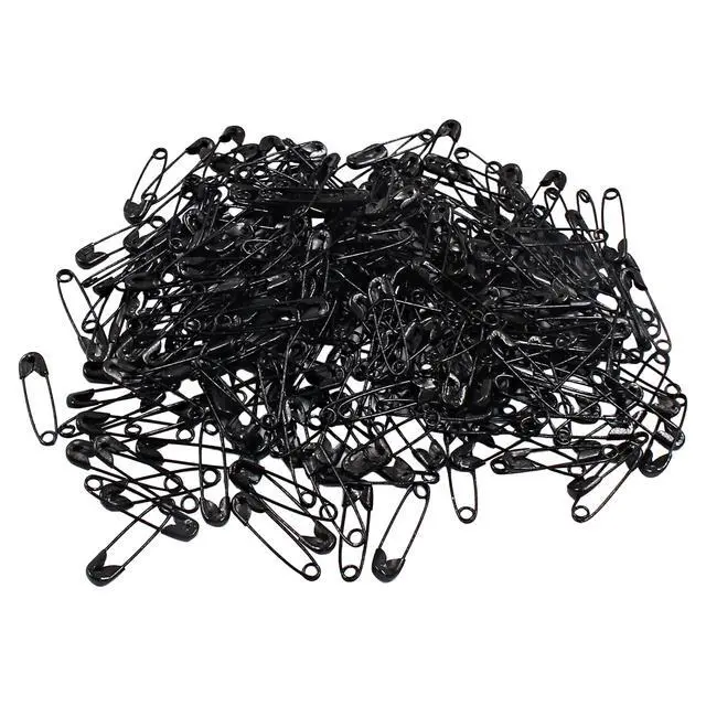 Alt view image 5 of 5 - Black Safety Pins, 250Pcs, 0.75inch / 19mm | Mini Safety Pins Bulk, Small Safety Pins, Convenient Box, For Clothes Home Office
